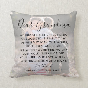 Dear Grandma Custom Message Photo  Mother's Day Th Cushion
