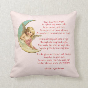 Dear Guardian Angel Birth announcment pillow
