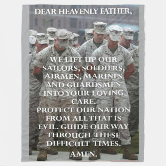 DEAR HEAVENLY FATHER FLEECE BLANKET