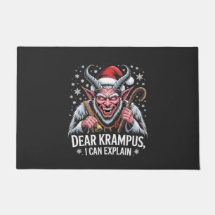 Dear Krampus I Can Explain Christmas Santa  Doormat
