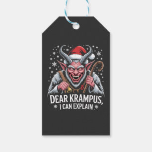 Dear Krampus I Can Explain Christmas Santa  Gift Tags