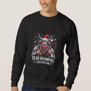 Dear Krampus I Can Explain Christmas Santa  Sweatshirt