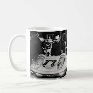 Dear Leader Kim Jong il in a spaceship Coffee Mug