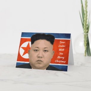 Dear Leader Merry Christmas Holiday Card