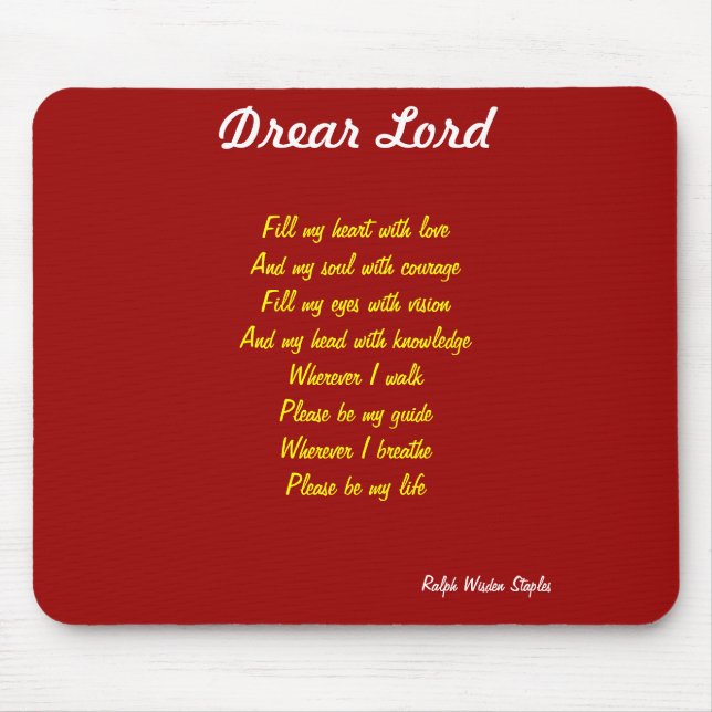 Dear lord mouse mat (Front)
