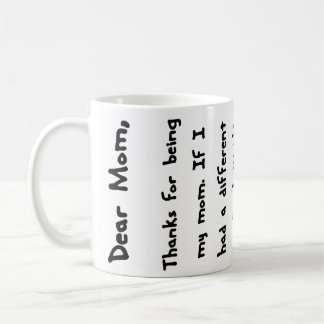 Dear Mom, Thanks for being my mom... Mug