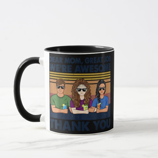 Dear Mum Great Job I'm Awesome Thank You Mother Mug (Left)