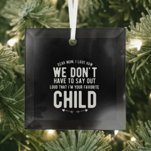 dear mum, i love how you don't have to say loud glass tree decoration