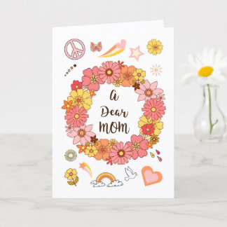 Dear Mum Mother's Day Peace & Love Card