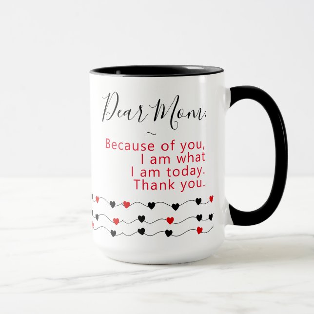 Dear Mum Sayings - Best Mum Mug (Right)