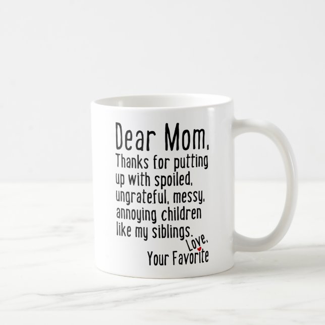 Dear Mum [Siblings Version] Coffee Mug (Right)