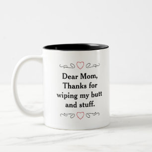 Dear Mum Two-Tone Coffee Mug