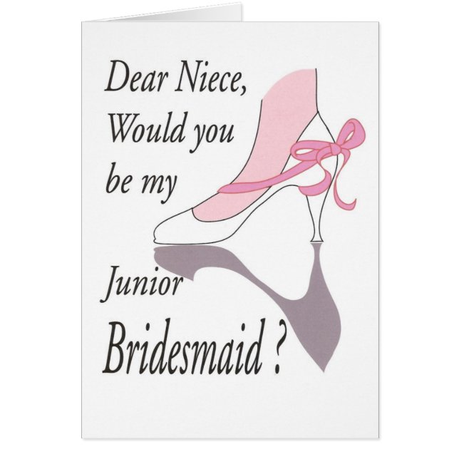 Dear Niece, Junior Bridesmaid (Front)