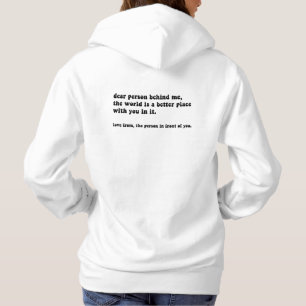 Dear Person Behind Me Hoodie