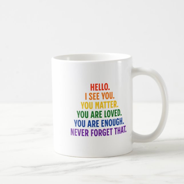 Dear Person Behind Me You Sitive Quote Be Kind Lov Coffee Mug (Right)