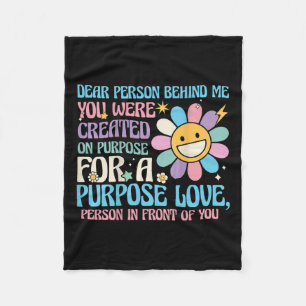 Dear Person Behind Me You Were D On Purse Love Fleece Blanket