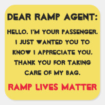 "Dear Ramp Agent" Luggage