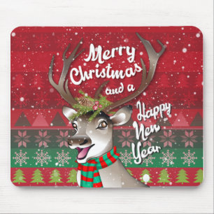 Dear Reindeer - Merry Christmas and happy NewYear  Mouse Mat