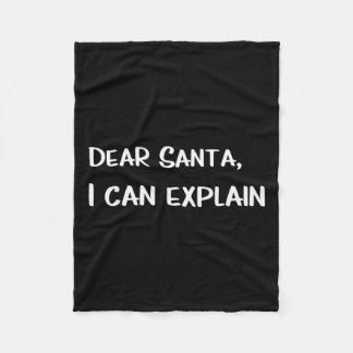 Dear Santa1  Fleece Blanket