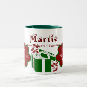 Dear Santa 2-Tone Mug - Personalise Name/Message