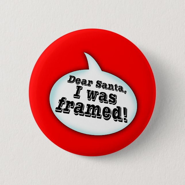 Dear Santa... 6 Cm Round Badge (Front)