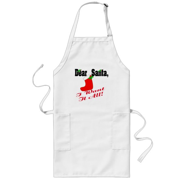 Dear Santa Apron (Front)
