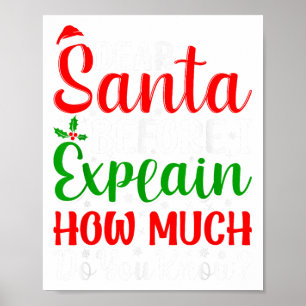 Dear Santa Before I Explain How Much Do You Know X Poster