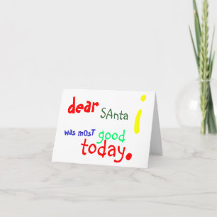 Dear Santa Christmas Card