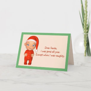 Dear Santa Christmas Card