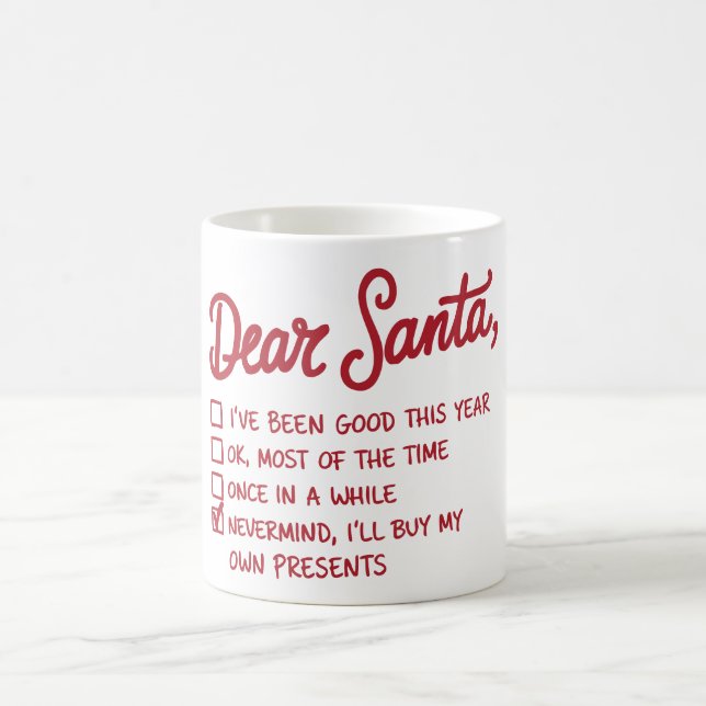 Dear Santa - Christmas Design Coffee Mug (Center)