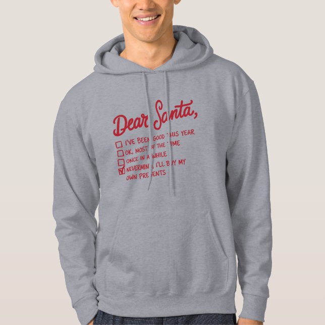 Dear Santa - Christmas Design Hoodie (Front)