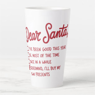 Dear Santa - Christmas Design Latte Mug