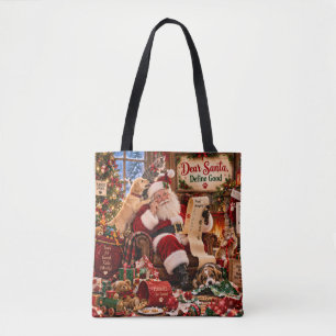 Dear Santa Christmas Tote Bag