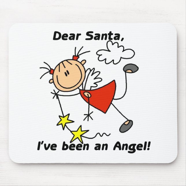 Dear Santa Christmas Tshirts and Gifts Mouse Mat (Front)