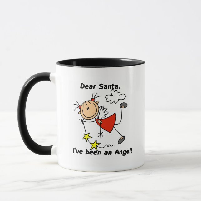 Dear Santa Christmas Tshirts and Gifts Mug (Left)