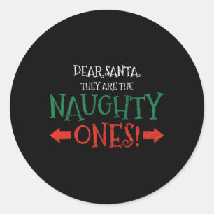Dear Santa Classic Round Sticker