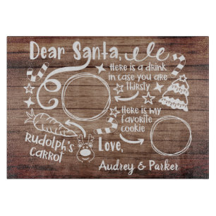 Dear Santa Cookie Cutting Board