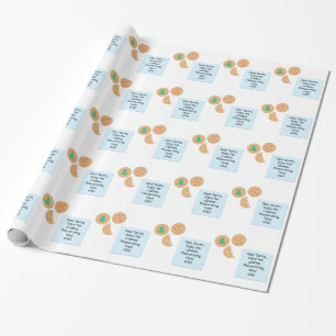 Dear Santa Cookies Please Bring Toys Wrapping Paper
