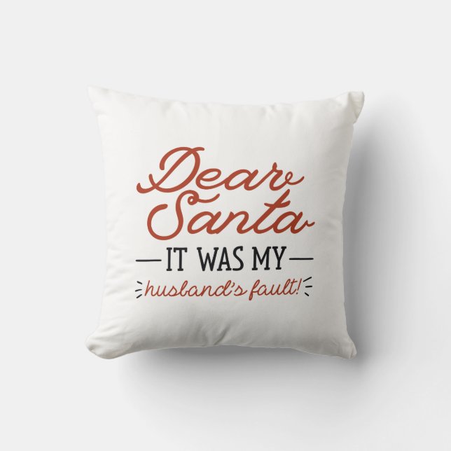 Dear Santa Cushion (Front)