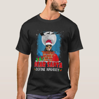 Dear Santa Define Naughty Australian Kelpie Dog Ch T-Shirt