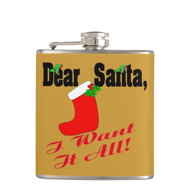 Dear Santa Flask (Front)