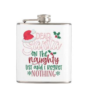Dear Santa Flasks For Him