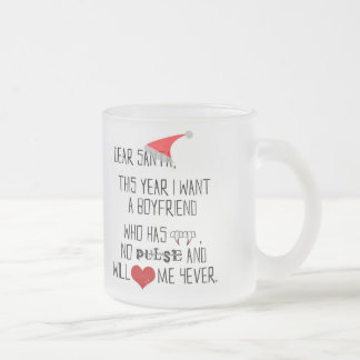 Dear Santa... - frosted glass mug
