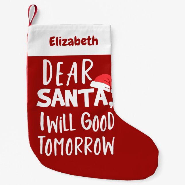 Dear Santa Funny Christmas Stockings (Front)