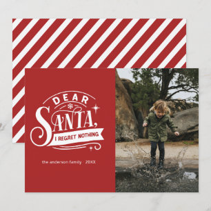 Dear Santa... Funny Holiday Christmas Photo Card