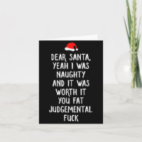 Dear Santa Funny Inappropriate Christmas 