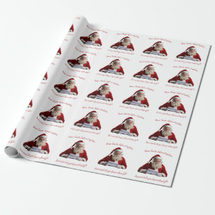 Dear Santa... Funny Santa Claus, Christmas Holiday Wrapping Paper