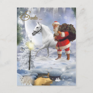 Dear Santa Holiday Postcard