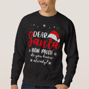 Dear Santa,How much do you know already Sweatshirt