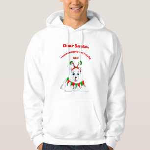 Dear Santa, I Can Be Naughty And Cute Samoyed Hood Hoodie